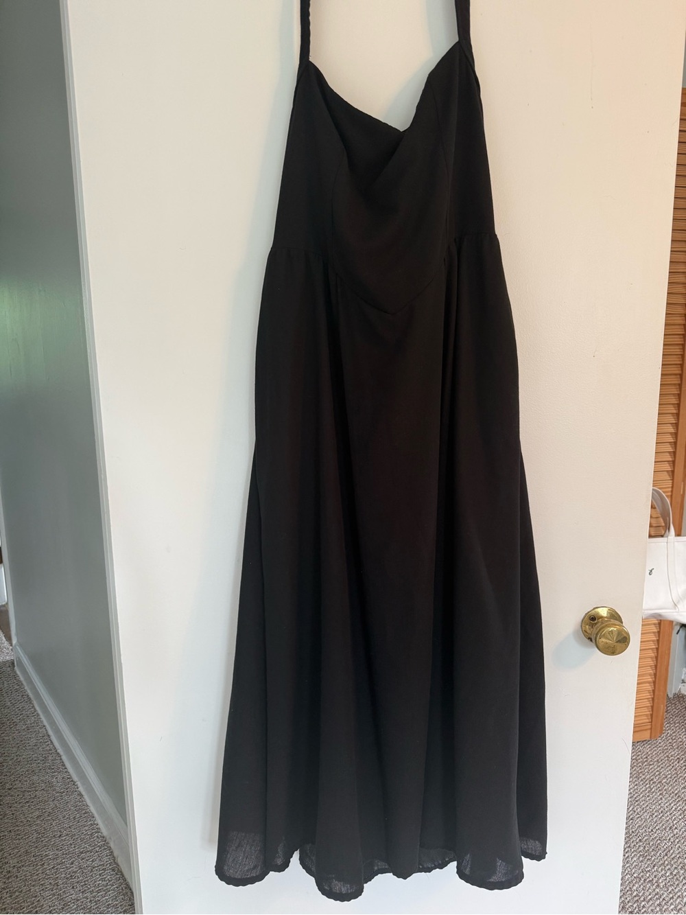 Black Halter Maxi Dress